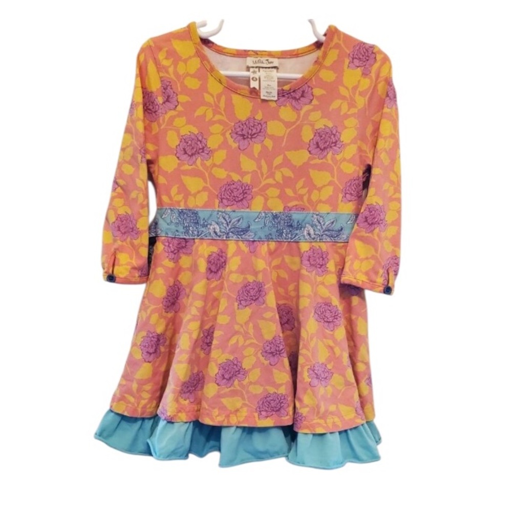 Matilda Jane Floral Rose Ruffle Underskirt Dress  sz.4T